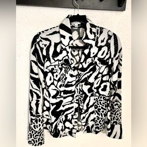Caché Animal Print Jacket